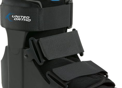 United Ortho Short Air Cam Walker Fracture Boot, Small, Black